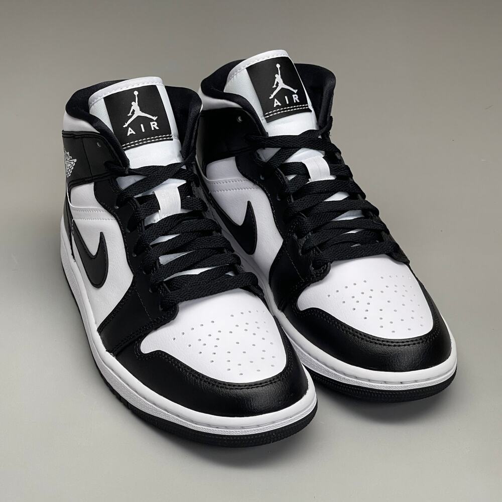 NIKE AIR JORDAN 1 Mid Panda Shoe Women's Sz 8.5 Black / White DV0991-101 (New)